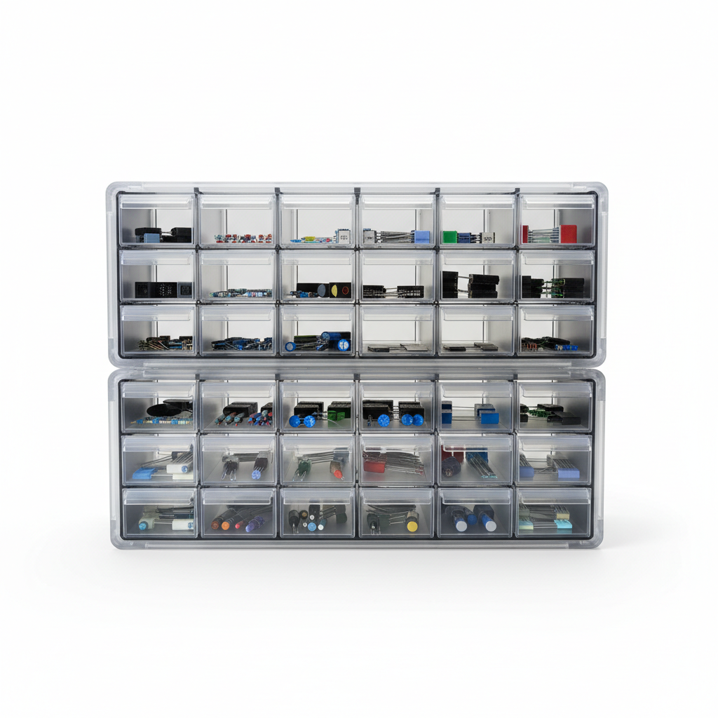 Component Storage 40-Compartment Box